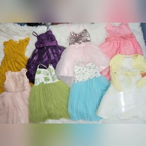 Assorted Colorful 4t Toddler Girl Summer Dresses Lot Collection